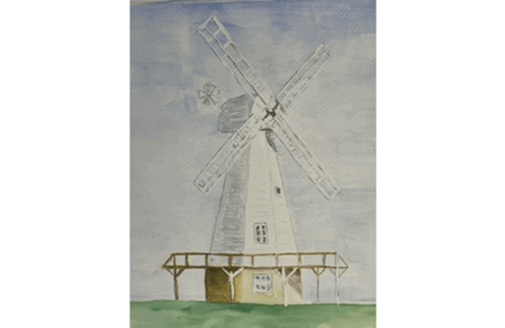 Painting of windmill
