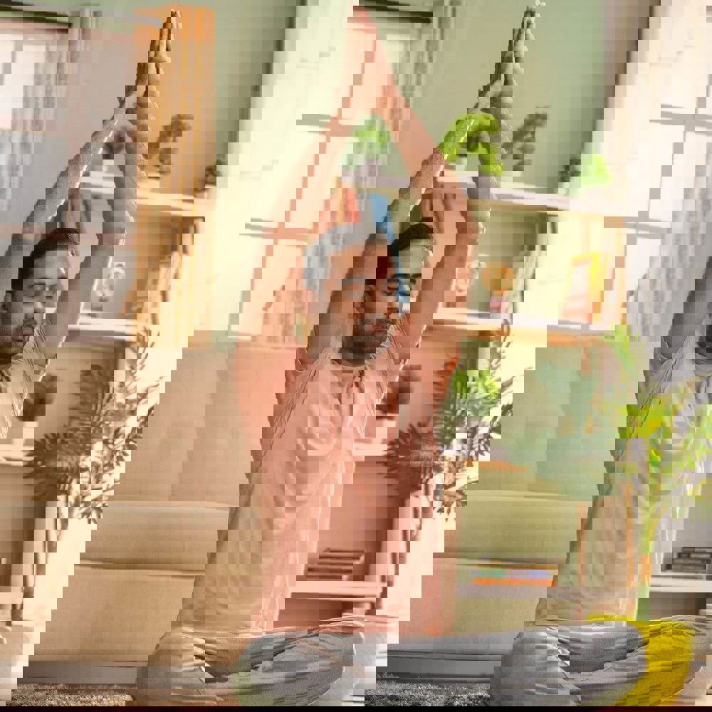 Person practicing Yoga