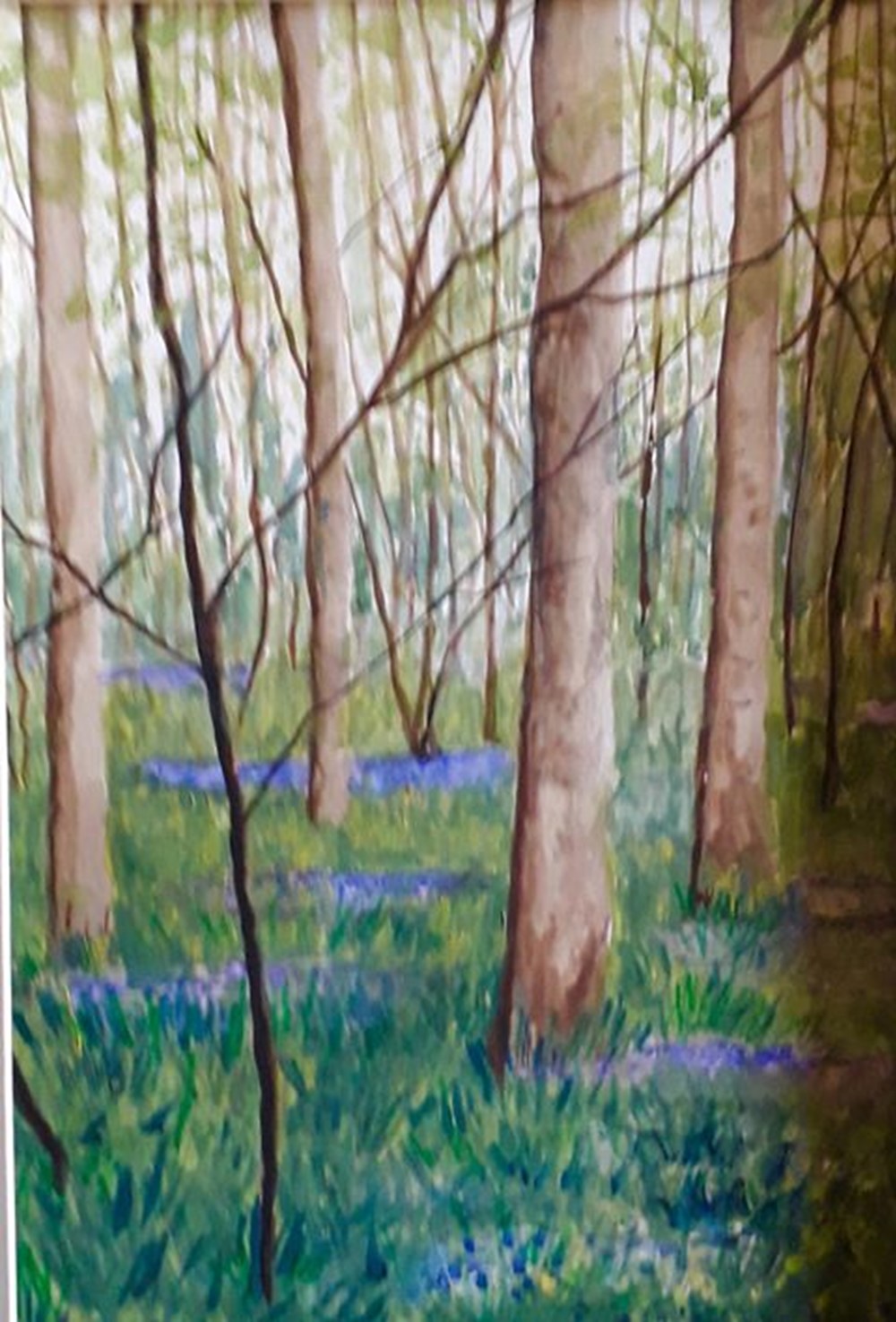 Learner painting of woodland