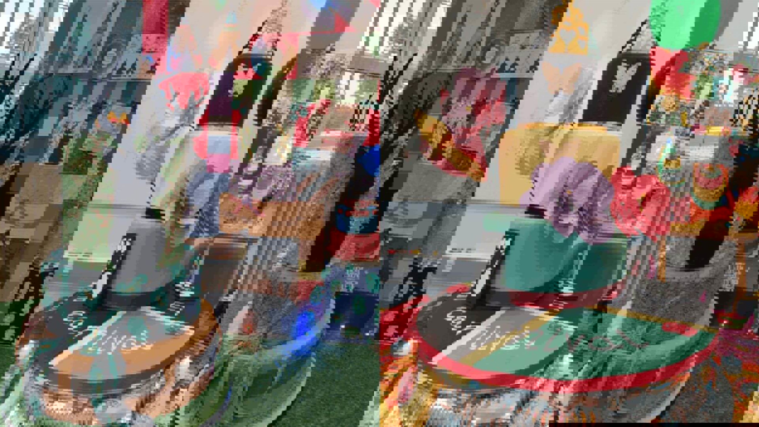 Carnival themed cakes at exhibition