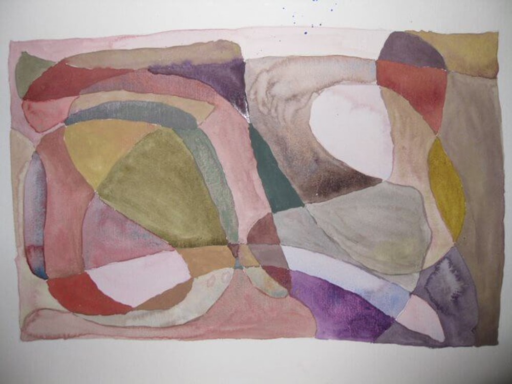 Painting of coloured shapes