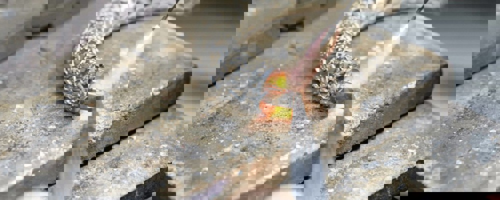 person making jewellery