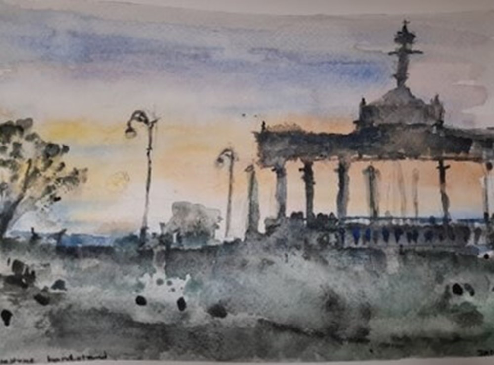 Painting of bandstand