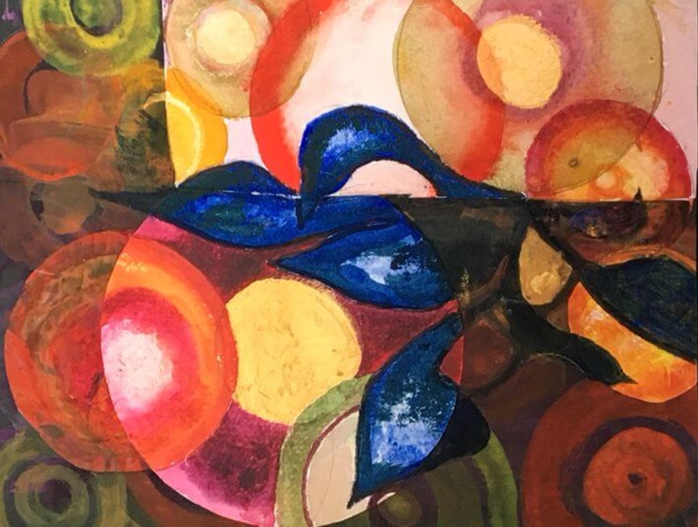 Mixed media painting