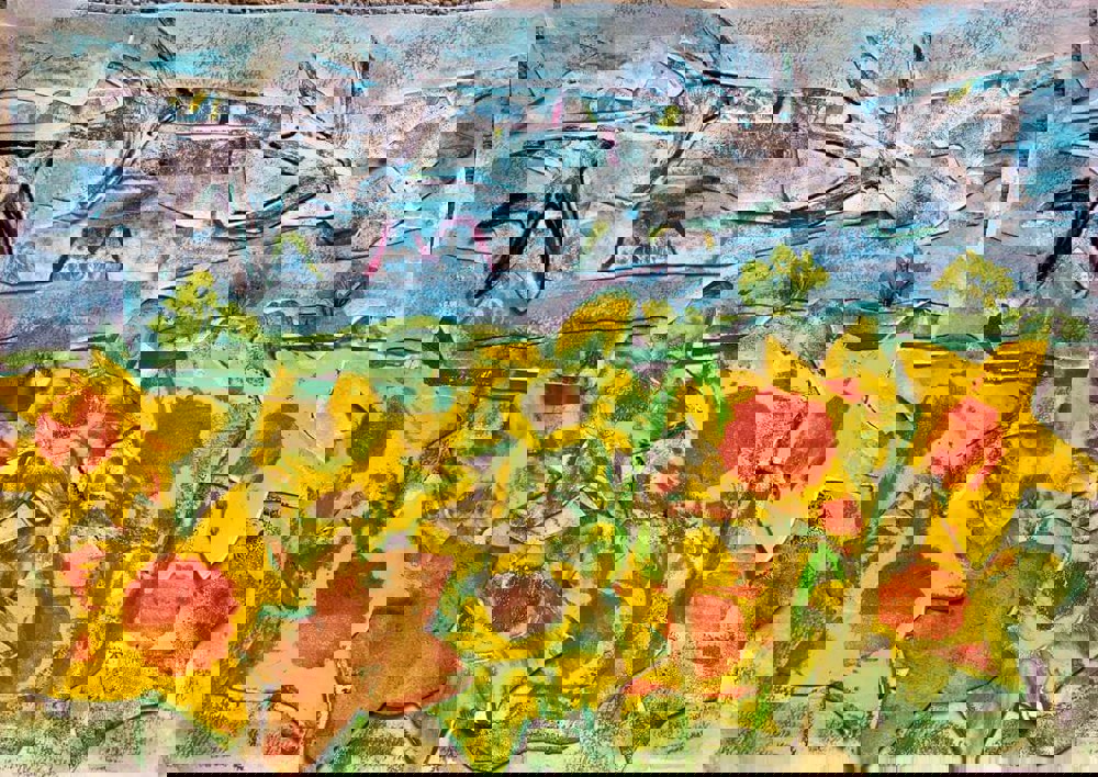 Painting of sunflowers 