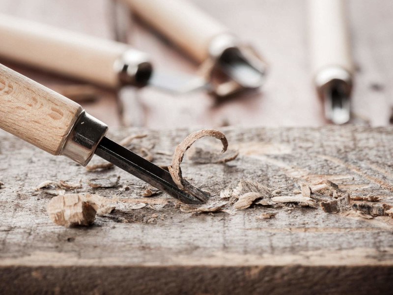 Woodworking tools carving