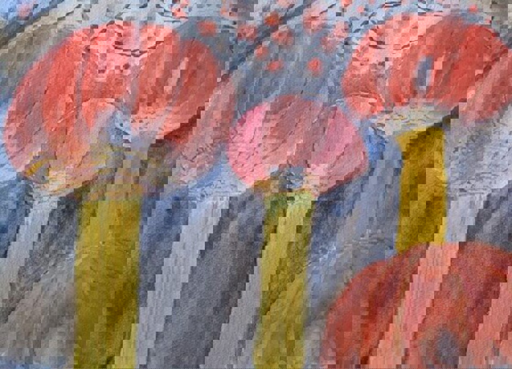 Watercolour painting of Chinese lanterns