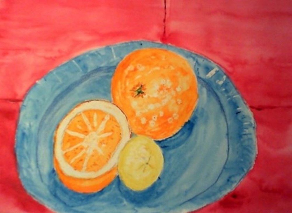 Painting of orange