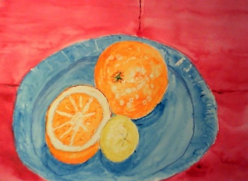 Painting of orange