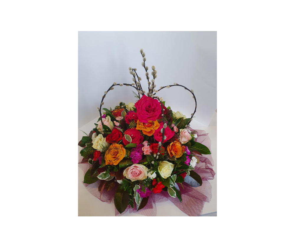 Crown floristry arrangement