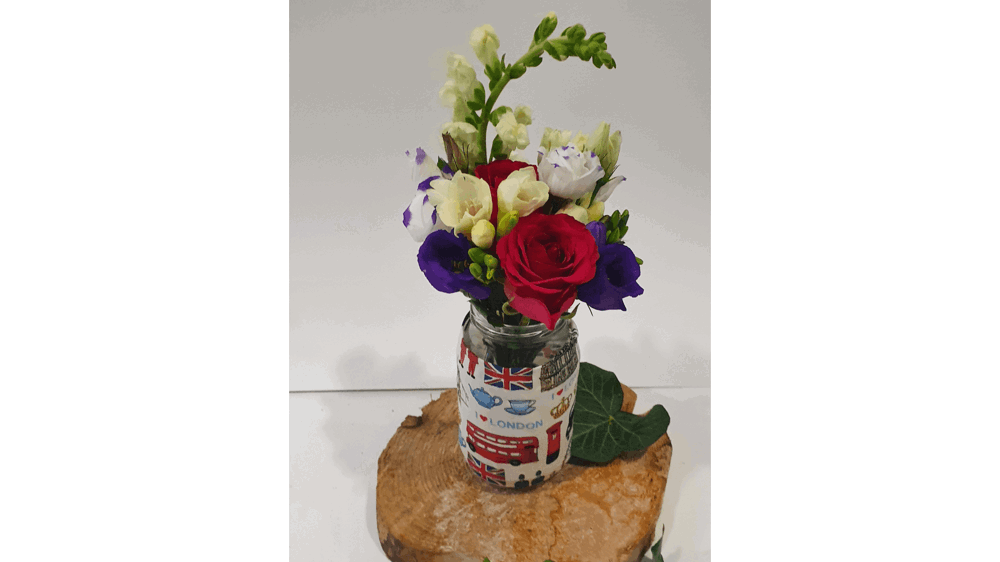 Flowers in jar
