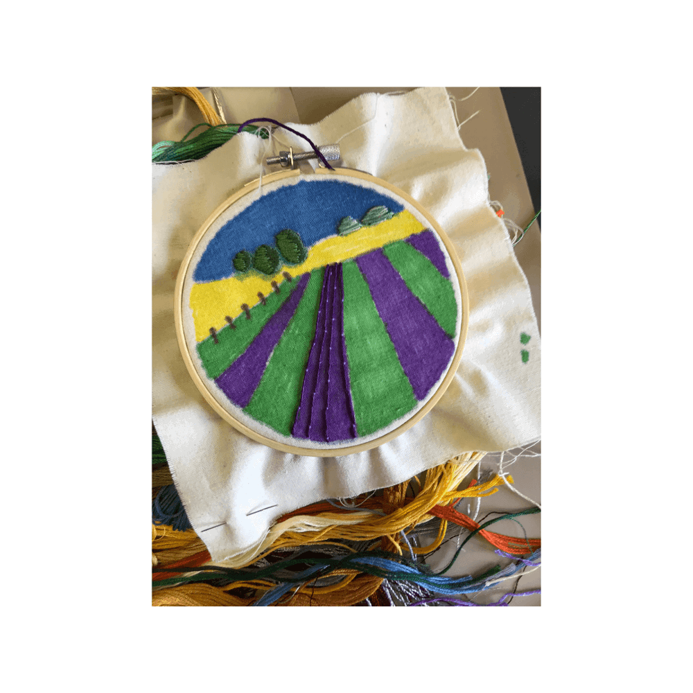 Embroidered field