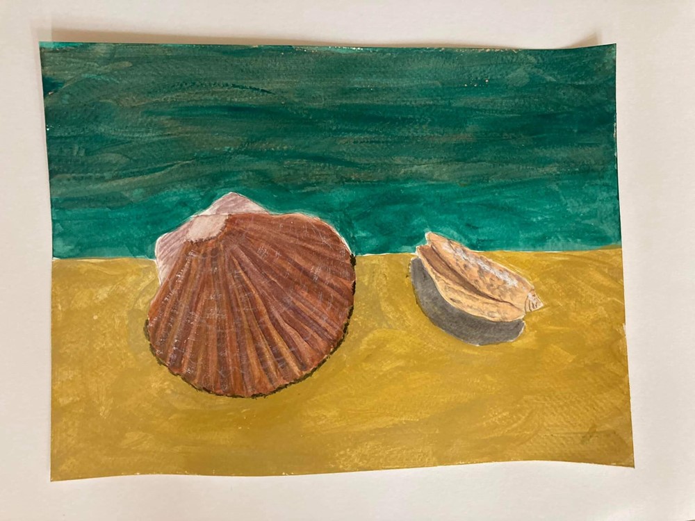 Painting of shells