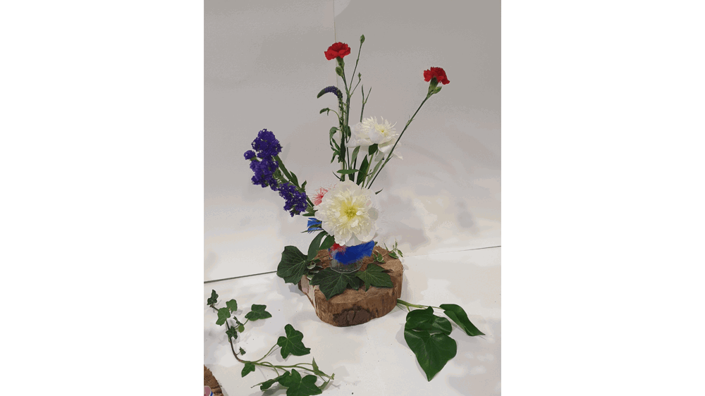 Flowers in jar