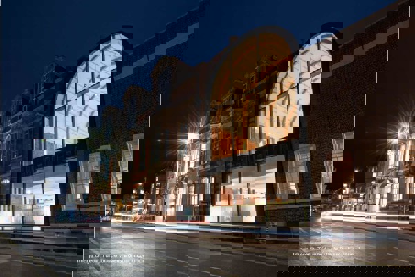 The Amelia centre at night