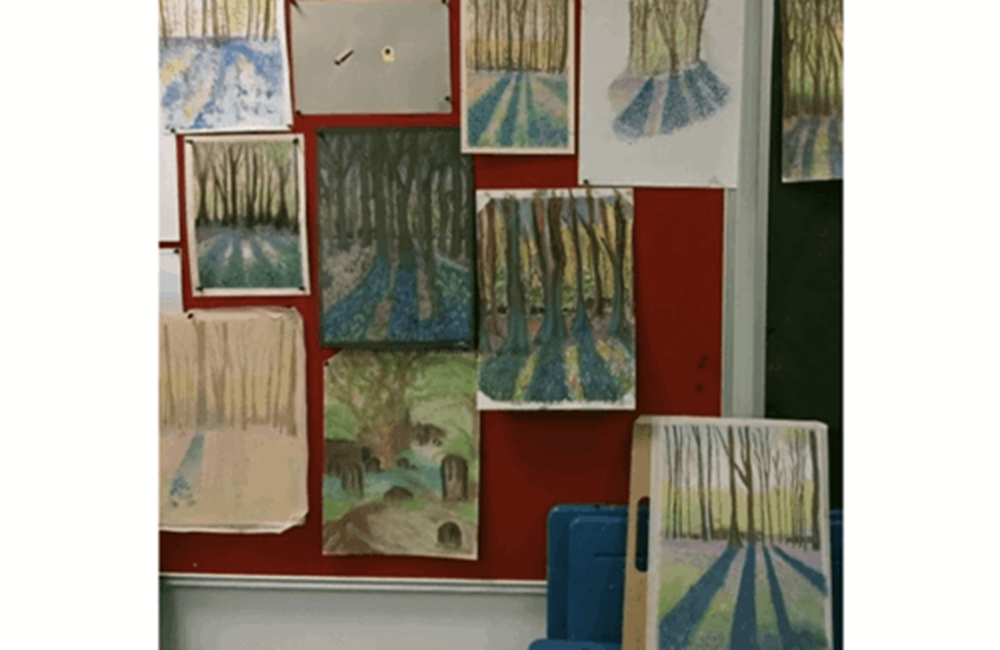 Selection of drawings of the woods