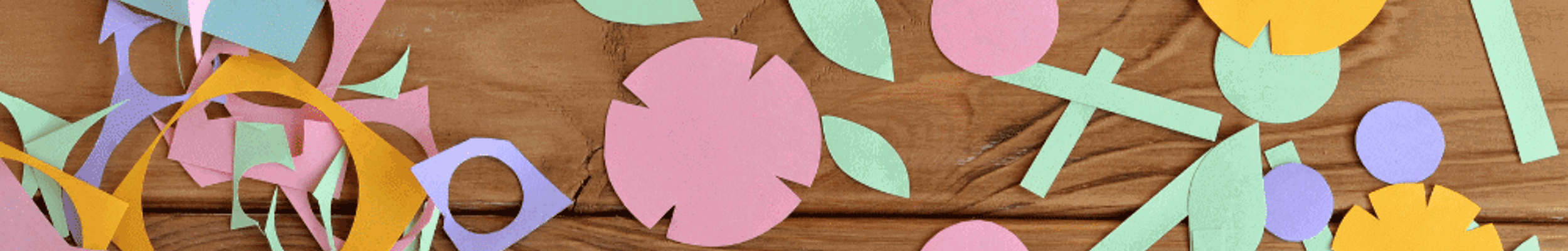 Paper shapes and scissors  