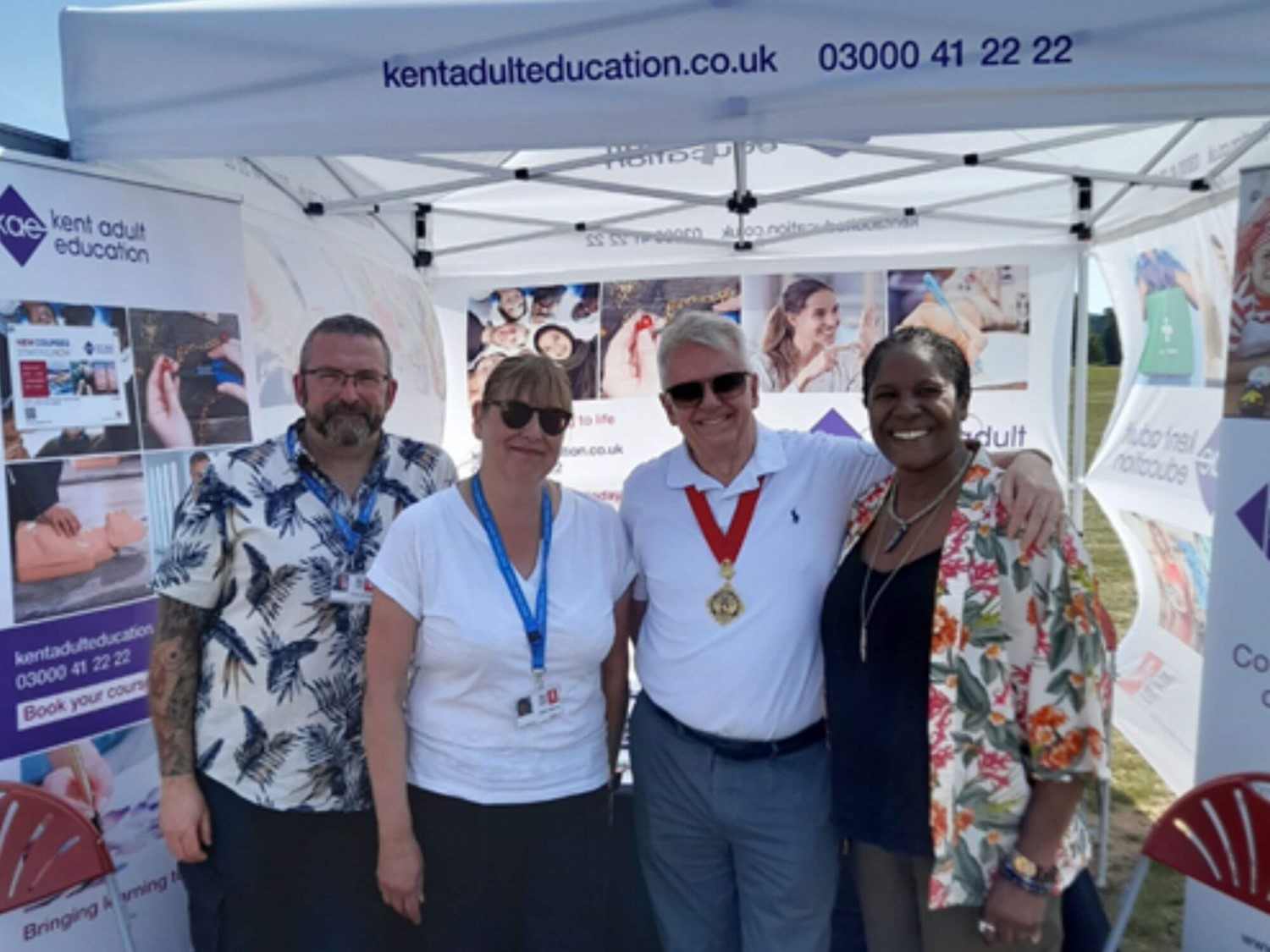 Staff at KAE tent