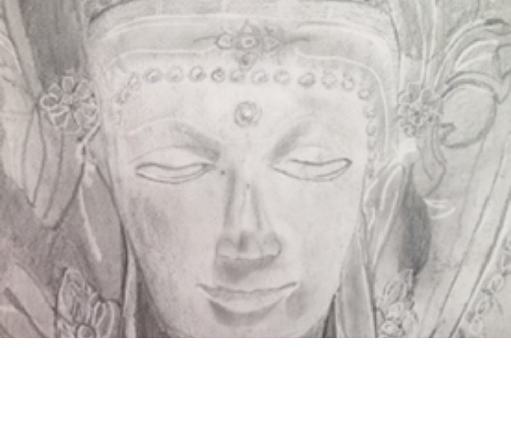 Drawing of buddah