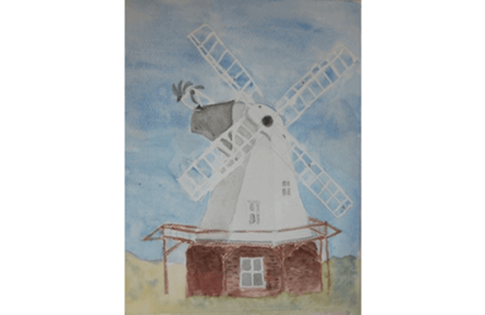 Drawing of windmill