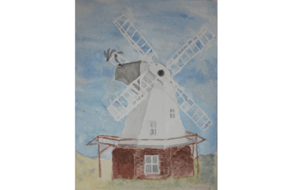 Drawing of windmill 