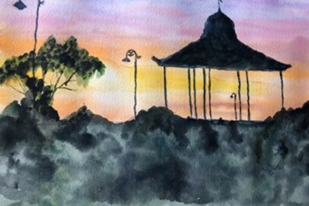 Painting of bandstand